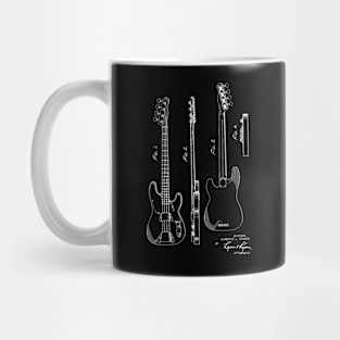 Guitar Vintage Patent Drawing Mug